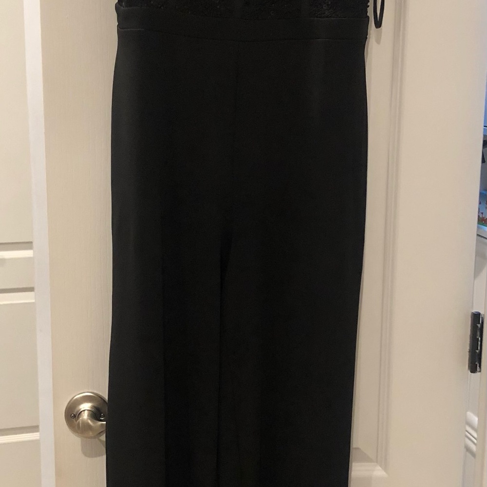 Black jumpsuit.